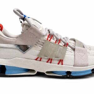 Adidas Twinstrike ADV Men’s 11 White Blue Red Mesh Suede Lifestyle Sneakers